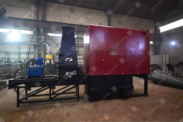 Котел на щепе 900 кВт твердотопливный